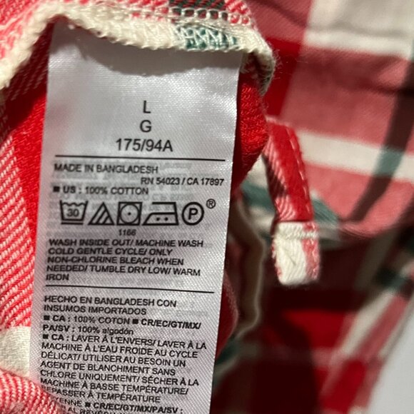 Sz L Men's Flannel Pajama Pants - Picture 6 of 6